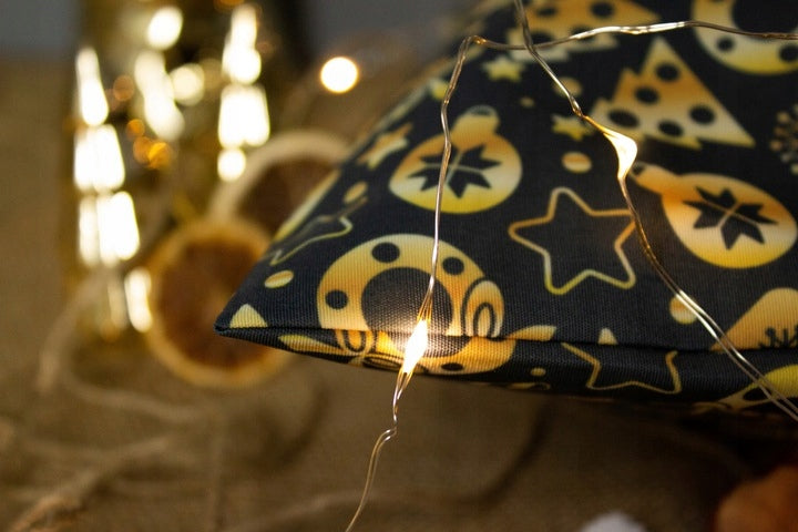 Polyesterbeutel 200x250mm Schwarz für Weihnachten