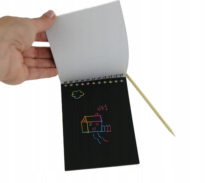 Schraffierte Regenbogen-Kolorierung mit Kratzer