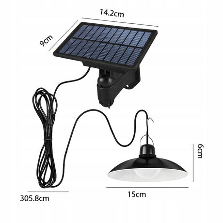 LED-Solar-Hängelampe für den Garten