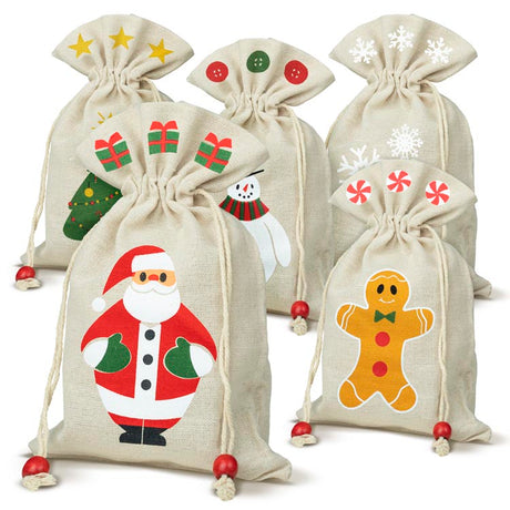 Weihnachts-Baumwolltaschen-Set 150x230mm