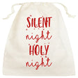 Weihnachtsbeutel aus Baumwolle SILENT NIGHT HOLY 25x28cm 145g