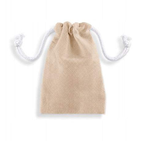 Baumwollbeutel mit Kordelzug 10 x 15 cm, Beige