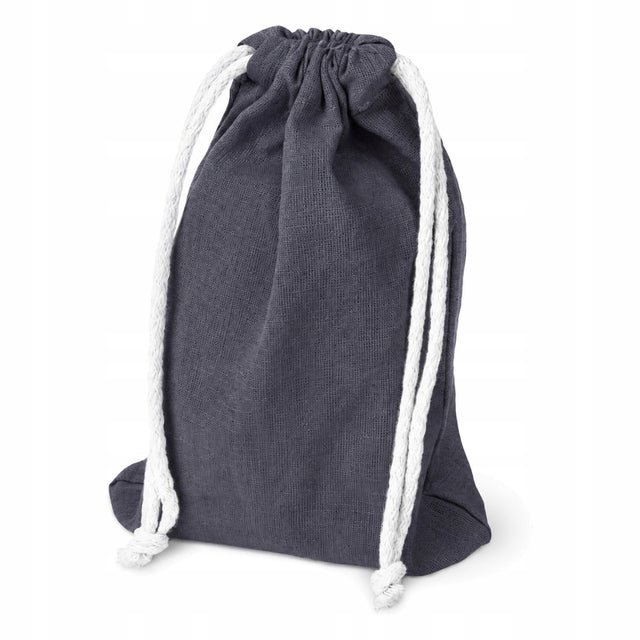 Baumwollbeutel mit Kordelzug 15 x 20 cm, 220 g/m², grau