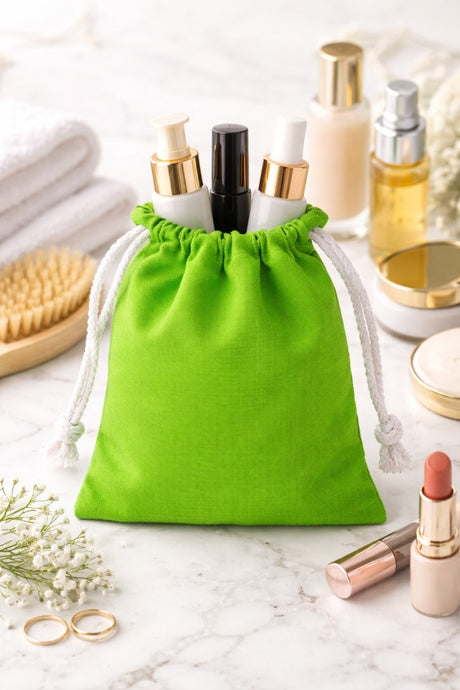 Baumwollbeutel 150x200 mm Grün 145g