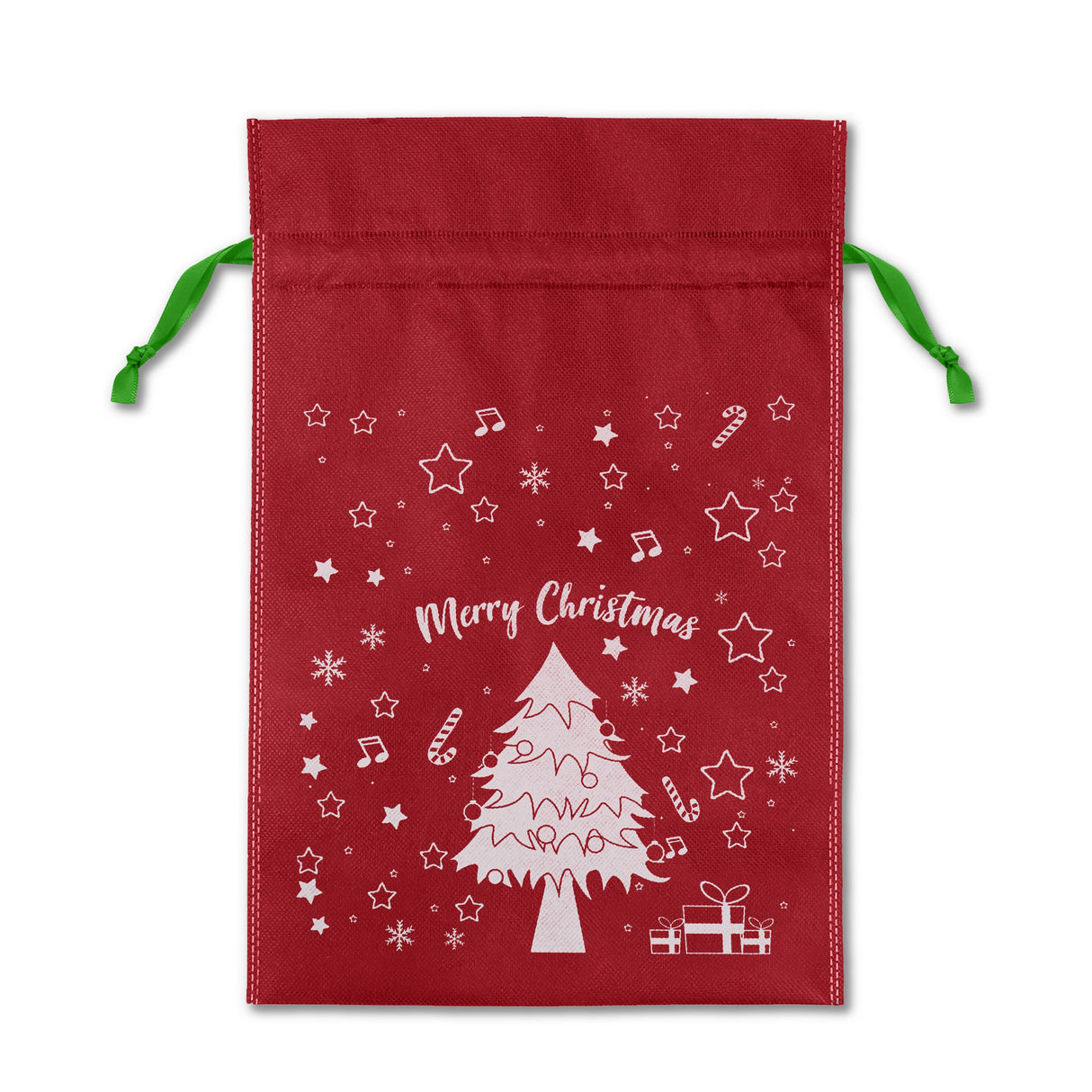 Set Weihnachtstüten aus Wigofil 250x350mm Rot 10St.