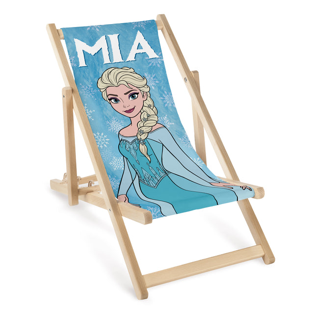 Kinder-Liegestuhl aus Holz Die Eiskönigin (Frozen)