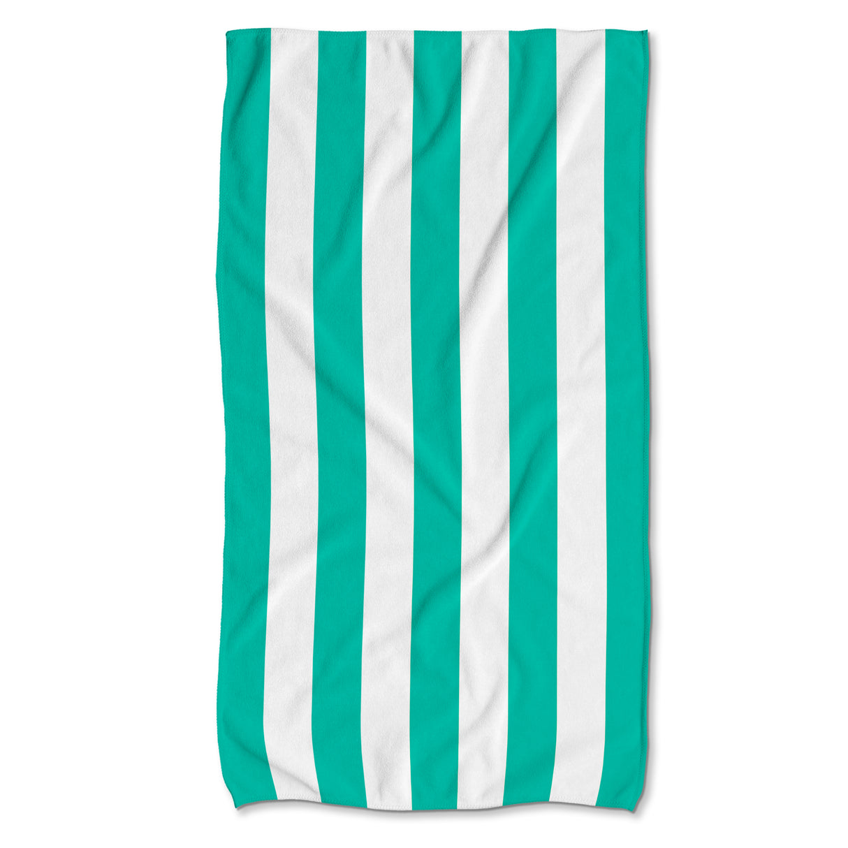 Schnelltrocknendes Strandtuch 150x80 cm Bunte Streifen Türkis