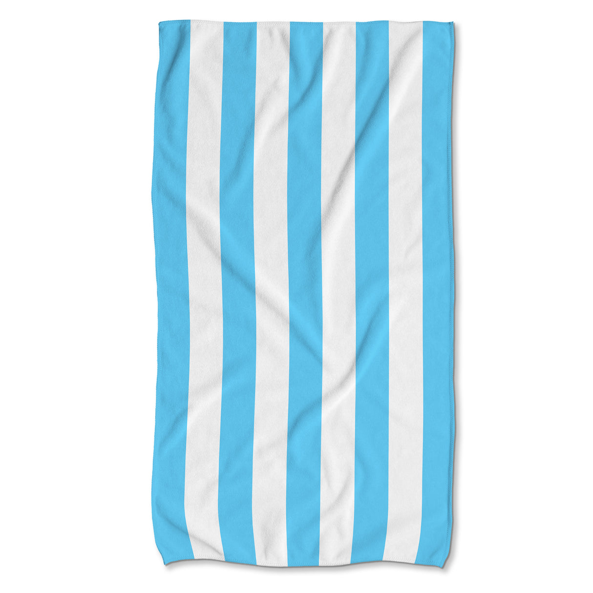 Schnelltrocknendes Strandtuch 150x80 cm Bunte Streifen Blau