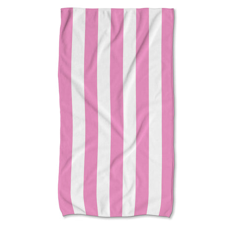Schnelltrocknendes Strandtuch 150x80 cm Bunte Streifen Rosa