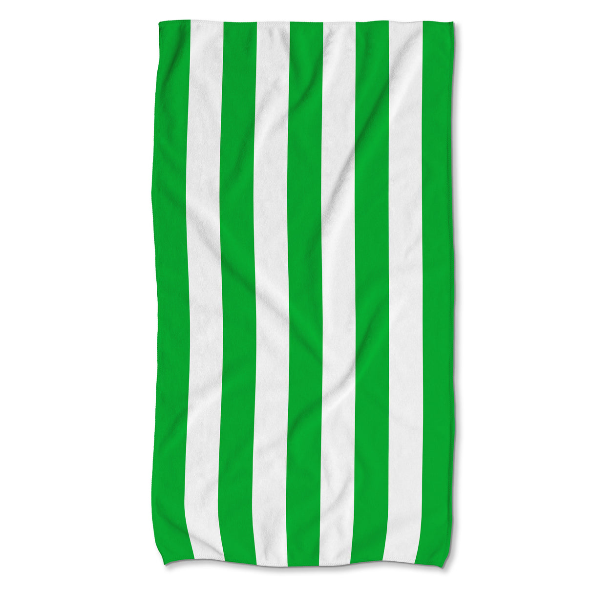 Schnelltrocknendes Strandtuch 150x80 cm Bunte Streifen Grün