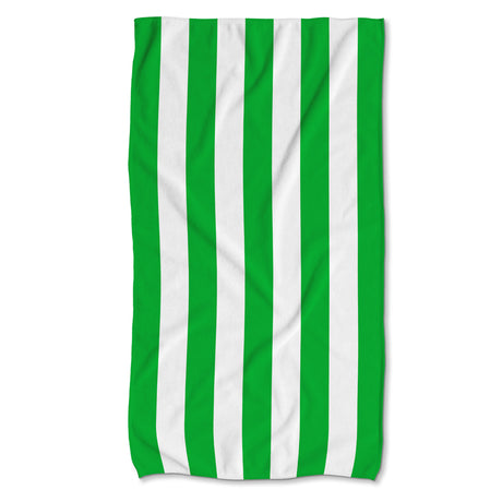 Schnelltrocknendes Strandtuch 150x80 cm Bunte Streifen Grün