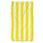 Schnelltrocknendes Strandtuch 150x80 cm Bunte Streifen Gelb