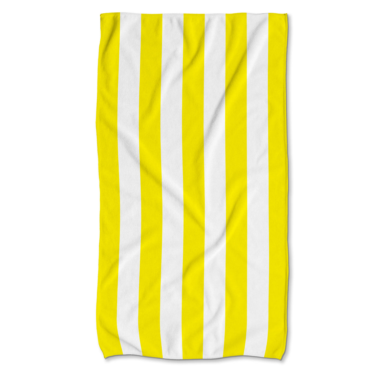 Schnelltrocknendes Strandtuch 150x80 cm Bunte Streifen Gelb