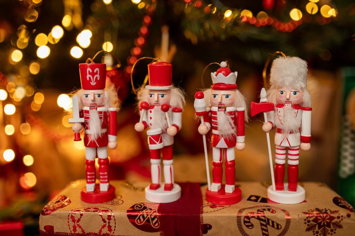 Nussknacker Weihnachtsbaumanhänger 4 St.