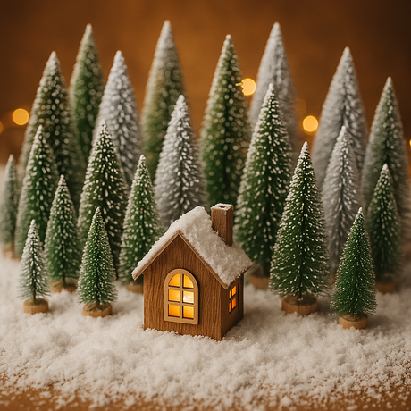 Miniatur-Weihnachtsbaum-Set