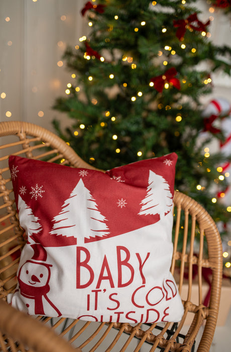 Set mit weihnachtlichen Dekokissenbezügen 44×44cm