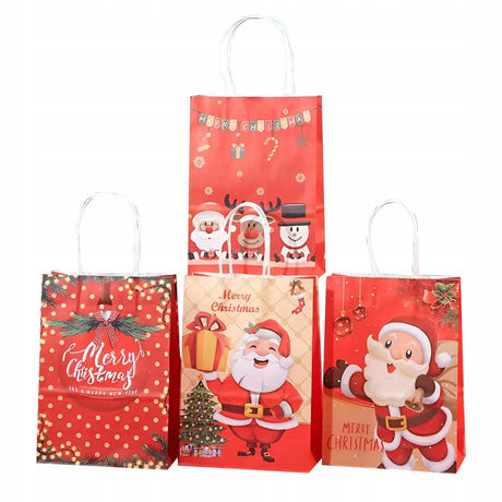 Papiertüte mit gedrehtem Henkel 210x80x150 für ein Geschenk 4 Stk.