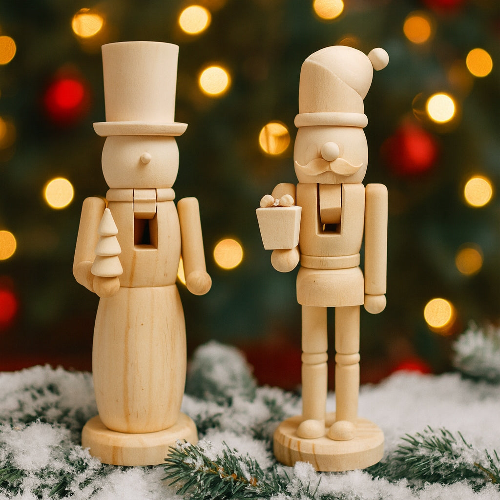 Dekorativer Nussknacker aus Holz, 2 Stück