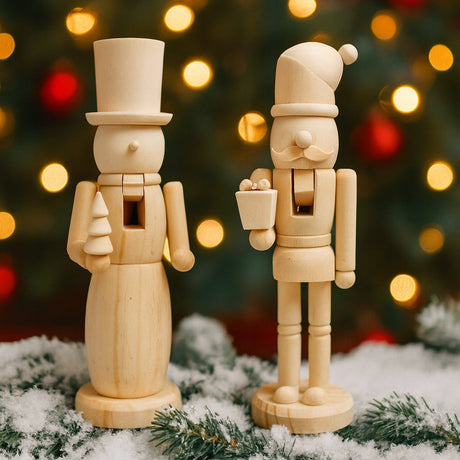 Dekorativer Nussknacker aus Holz, 2 Stück
