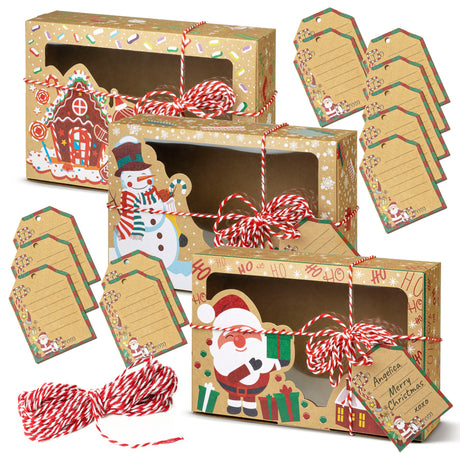 Weihnachtsgeschenkboxen Premium 12St. + Vignetten Nikolaus