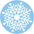 Weihnachts-Schneeflocken-Aufkleber, 10 Stück