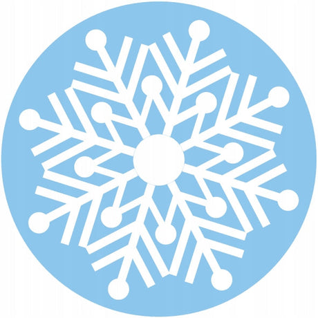 Weihnachts-Schneeflocken-Aufkleber, 10 Stück