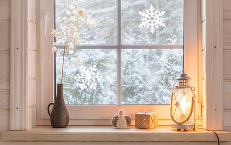 Weihnachts-Fensteraufkleber-Set