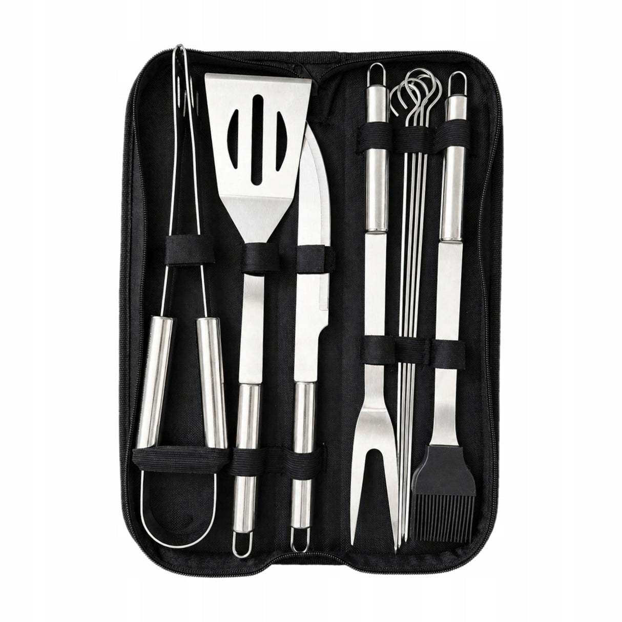 Grillbesteck-Set 9-teilig Edelstahl inkl. Etui