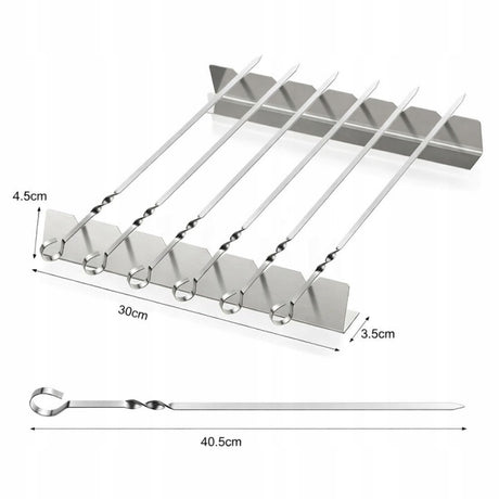 Schaschlikspieße Set 40 cm 6 Stk.