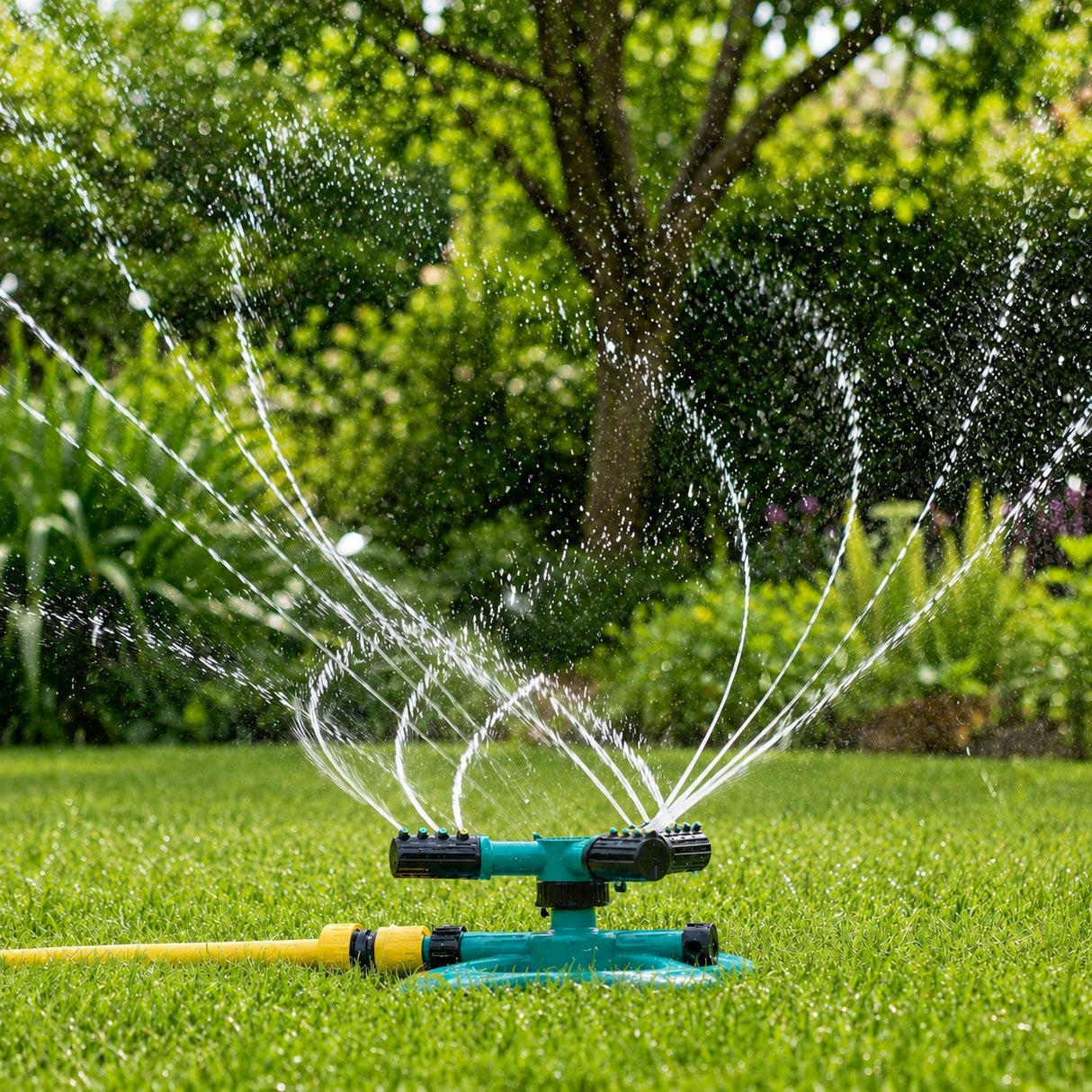 360° rotierender Rasensprenger zur Gartenbewässerung