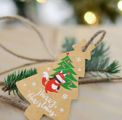 Braune Geschenkanhänger, 50 Stück