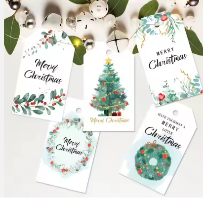 Tischkarten für Geschenke Weiß 50St