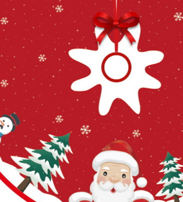 Weihnachtsbaumteppich, Fell, rund, 90cm