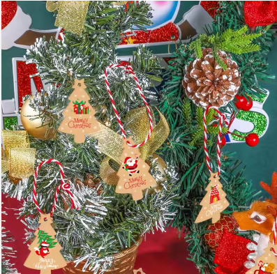 Braune Geschenkanhänger, 50 Stück