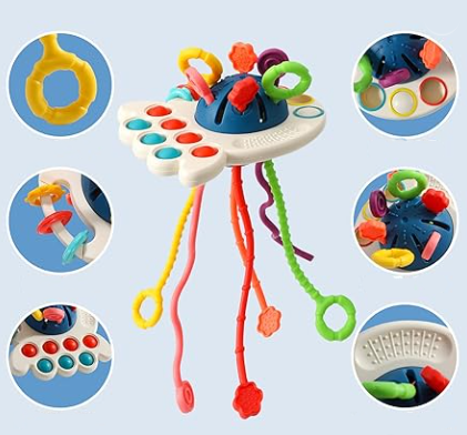 Sensorischer Oktopus-Beißring 2 in 1