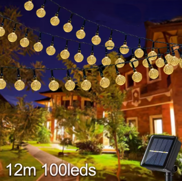 Solarleuchten LED Kugeln 100 12m