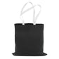 Schwarze Baumwolltasche, weißer Griff, 38x42cm, 145g/m2