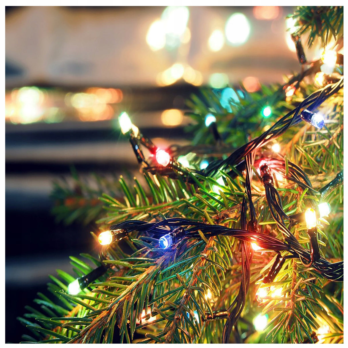 300 bunte LED-Weihnachtsbaumlichter