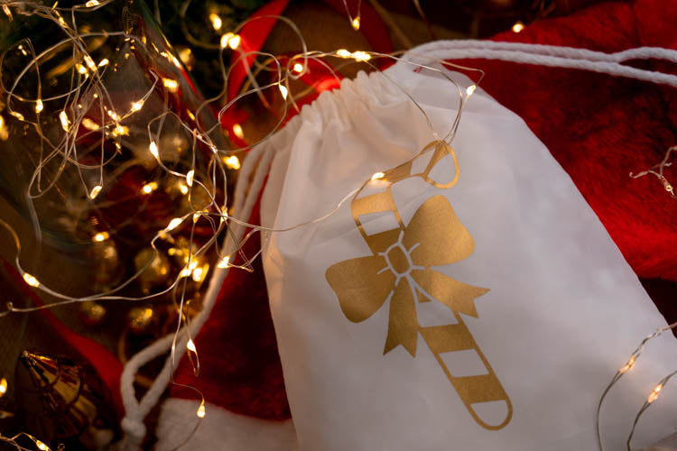 Weihnachts-Polyestertasche 16x21cm GOLDEN CANDY