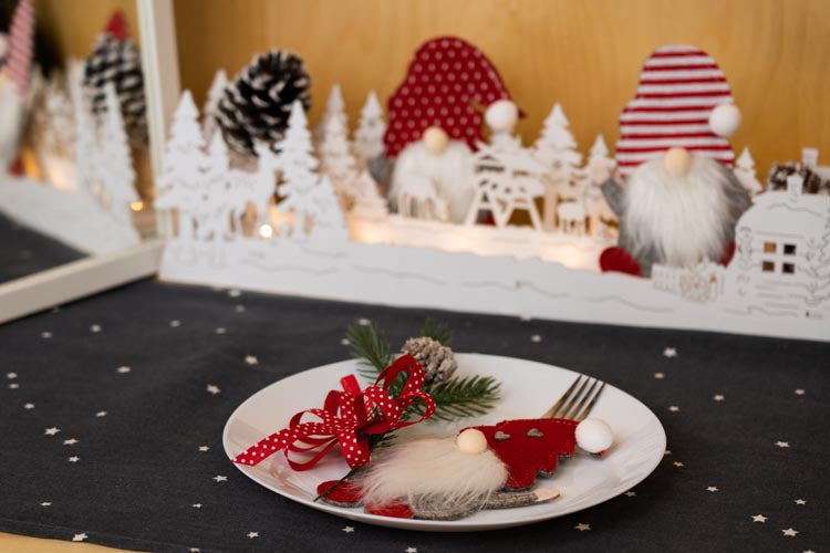 Weihnachtsbesteckhülle 3-tlg.