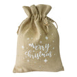 Jute-Geschenkbeutel 30x42cm FROHE WEIHNACHTEN