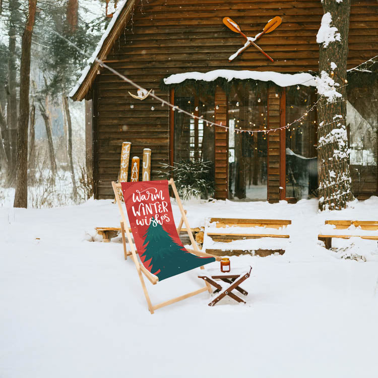 Holz-Liegestühle WARM WINTER WISHES