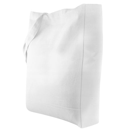 Baumwolltasche Weiß 380x80x80x420 mm 220 g mit 70 cm Griff