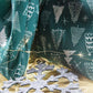 Polyester-Weihnachtsbeutel 20x35cm GRÜN WEISS Weihnachtsbaum