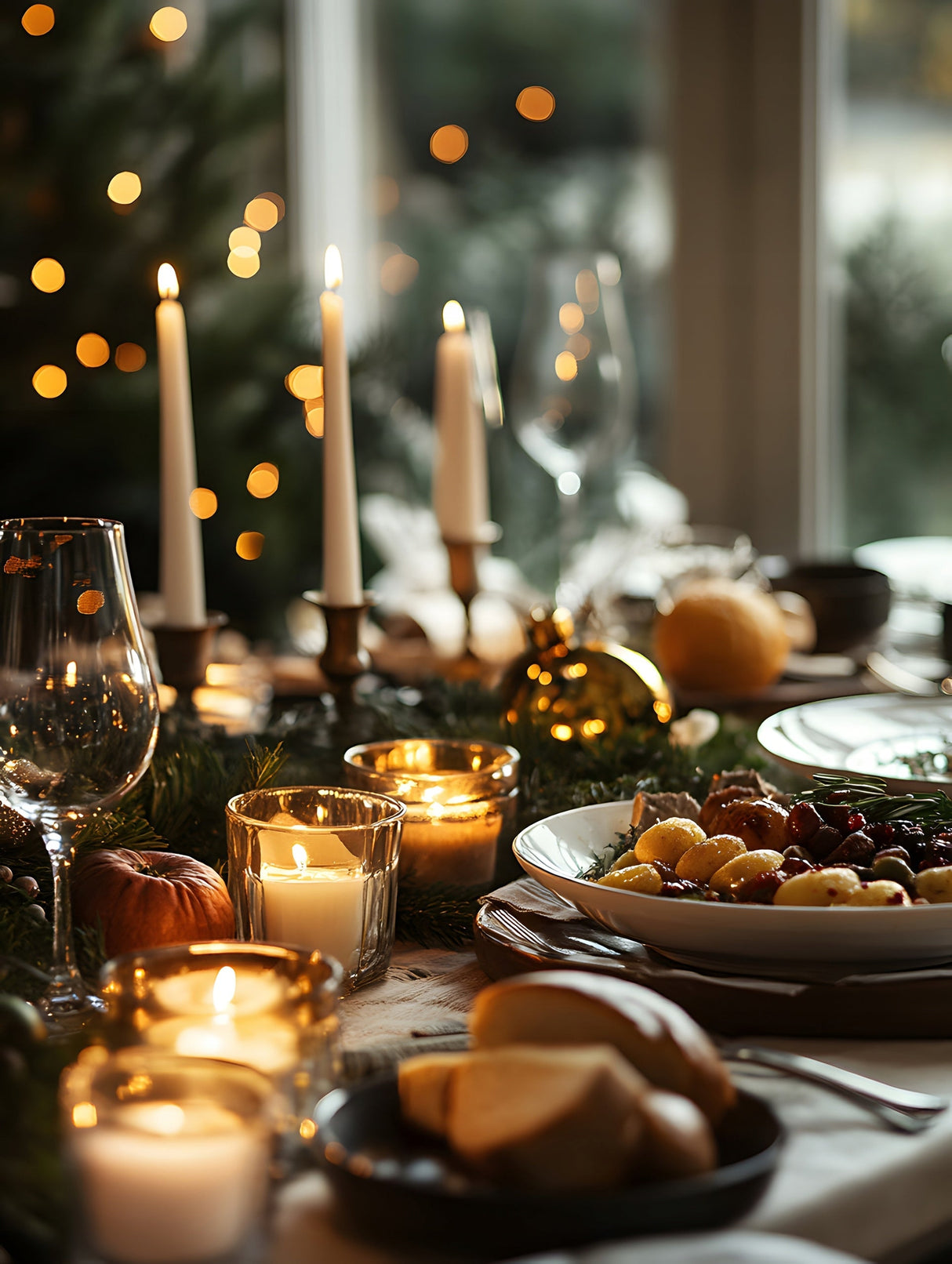 Traditionelle weiße Tischkerze, 30 Stück.