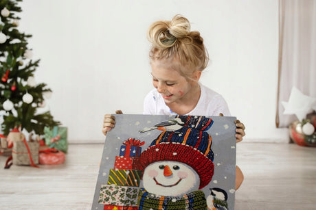 Malen nach Zahlen Schneemann 40x50 cm