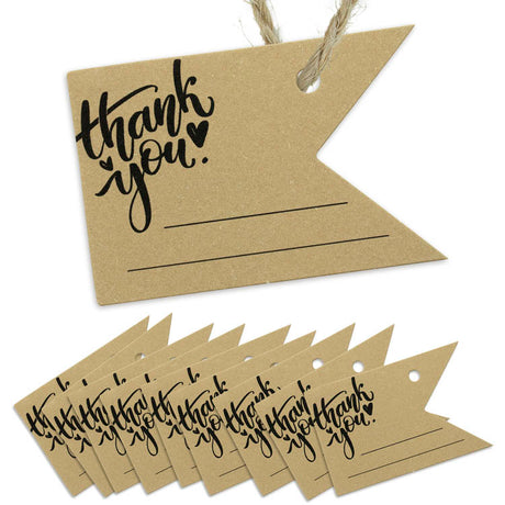 Geschenk-Vignetten THANK YOU 10 Stk.