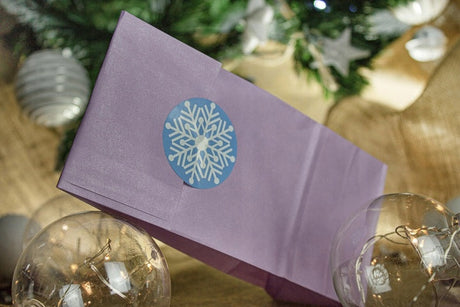 Pastellfarbene Papiertüten mit Aufklebern - 5er-Set umweltfreundlich