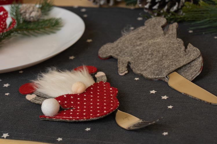 Weihnachtsbesteckhülle 3-tlg.