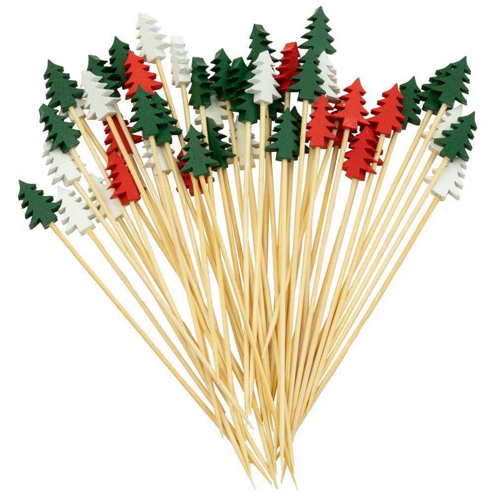 Weihnachts-Zahnstocherstäbchen 50 Stk.